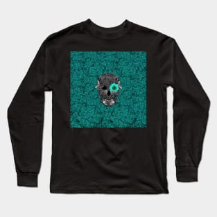 Insect Skull with pattern Long Sleeve T-Shirt